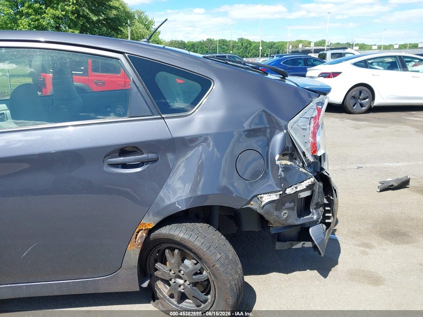 2012 Toyota Prius VIN JTDKN3DU0C1548488 IAAI salvage auction — REAR END, Salvage (New Jersey), sold $550 on 2026-07-30 (photo 6)