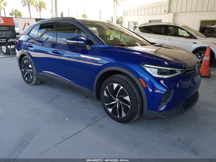 2021 Volkswagen Id.4 VIN WVGTMPE2XMP047081 IAAI salvage auction — LEFT REAR, Salvage Title, sold $8,250 on 2026-07-16 (photo 1)
