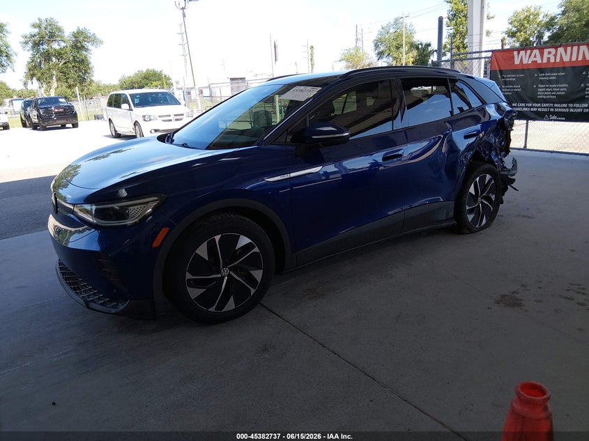 2021 Volkswagen Id.4 VIN WVGTMPE2XMP047081 IAAI salvage auction — LEFT REAR, Salvage Title, sold $8,250 on 2026-07-16 (photo 2)