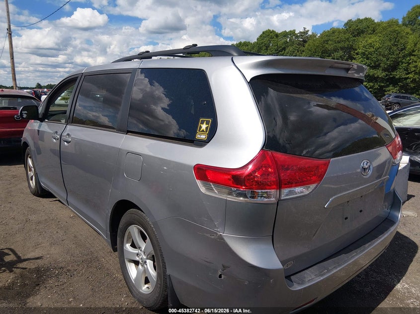 2011 Toyota Sienna VIN 5TDKK3DC6BS171019 IAAI salvage auction — FRONT END, Salvage (Massachusetts), sold $2,150 on 2026-07-21 (photo 3)
