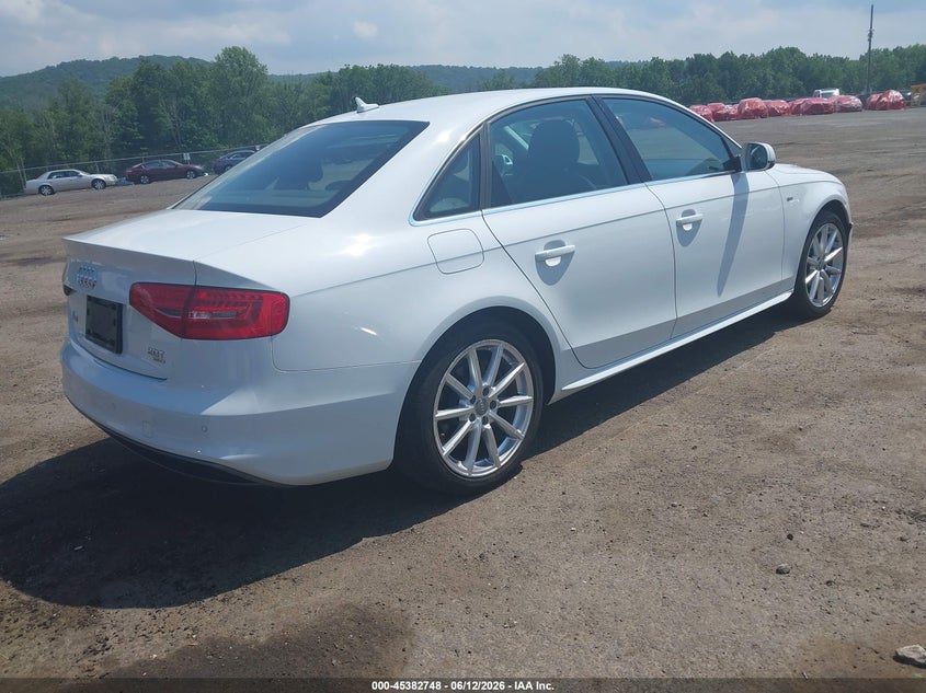2015 Audi A4 VIN WAUFFAFL7FN011652 IAAI salvage auction — NORMAL WEAR, Clear (New Jersey), sold $3,075 on 2026-07-09 (photo 4)