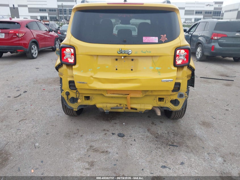 2015 Jeep Renegade VIN ZACCJABT8FPB39707 IAAI salvage auction — REAR END, Salvage Title, sold $2,500 on 2026-08-13 (photo 6)