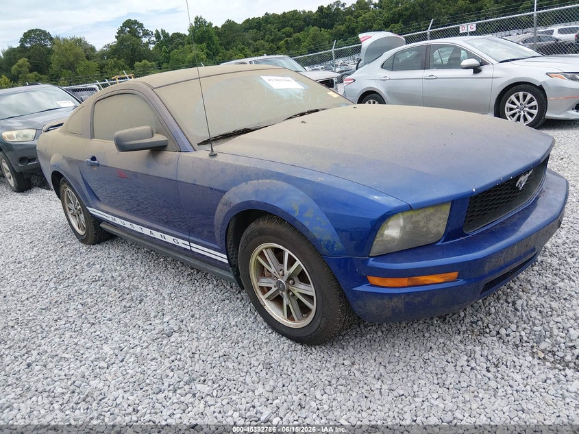 2005 Ford Mustang VIN 1ZVFT80N055130282 IAAI salvage auction — REAR END, Clear (Alabama), sold $300 on 2026-07-09 (photo 1)