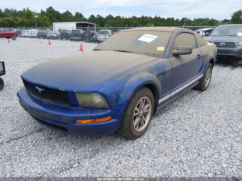 2005 Ford Mustang VIN 1ZVFT80N055130282 IAAI salvage auction — REAR END, Clear (Alabama), sold $300 on 2026-07-09 (photo 2)