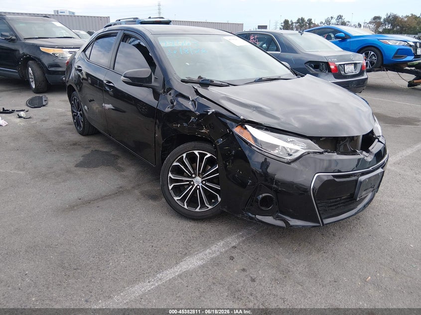 2016 Toyota Corolla VIN 5YFBURHE1GP401168 IAAI salvage auction — FRONT END, Salvage (California), sold $2,175 on 2026-07-30 (photo 1)