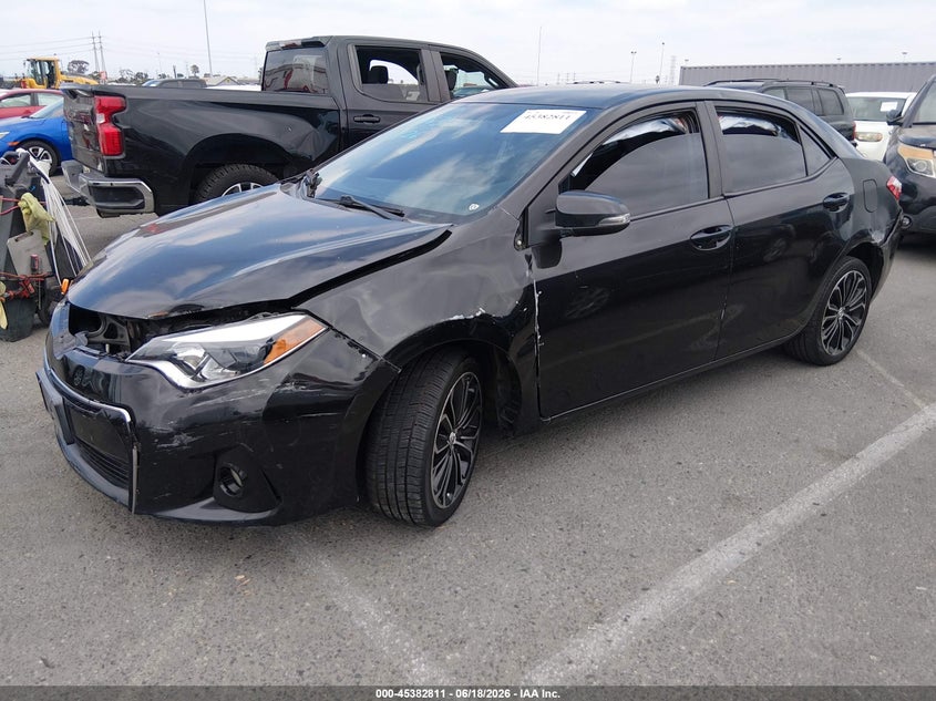 2016 Toyota Corolla VIN 5YFBURHE1GP401168 IAAI salvage auction — FRONT END, Salvage (California), sold $2,175 on 2026-07-30 (photo 2)