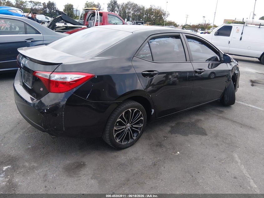 2016 Toyota Corolla VIN 5YFBURHE1GP401168 IAAI salvage auction — FRONT END, Salvage (California), sold $2,175 on 2026-07-30 (photo 4)
