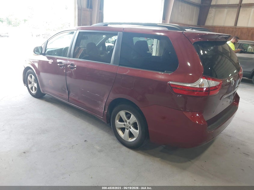 2016 Toyota Sienna VIN 5TDKK3DC9GS724608 IAAI salvage auction — LEFT SIDE, Mv-907A (New York), sold $825 on 2026-07-08 (photo 3)