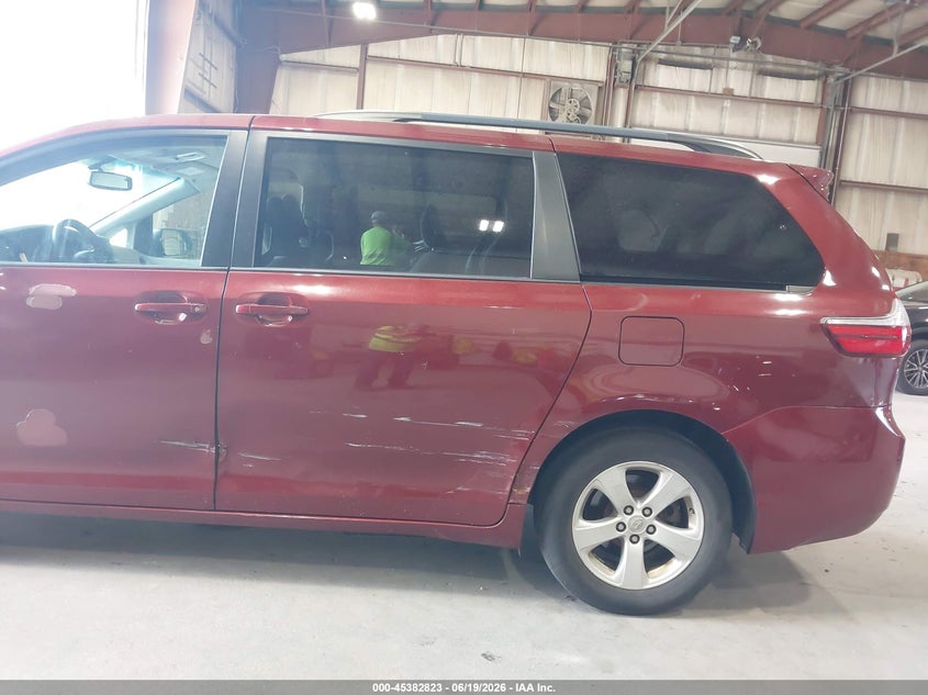 2016 Toyota Sienna VIN 5TDKK3DC9GS724608 IAAI salvage auction — LEFT SIDE, Mv-907A (New York), sold $825 on 2026-07-08 (photo 6)