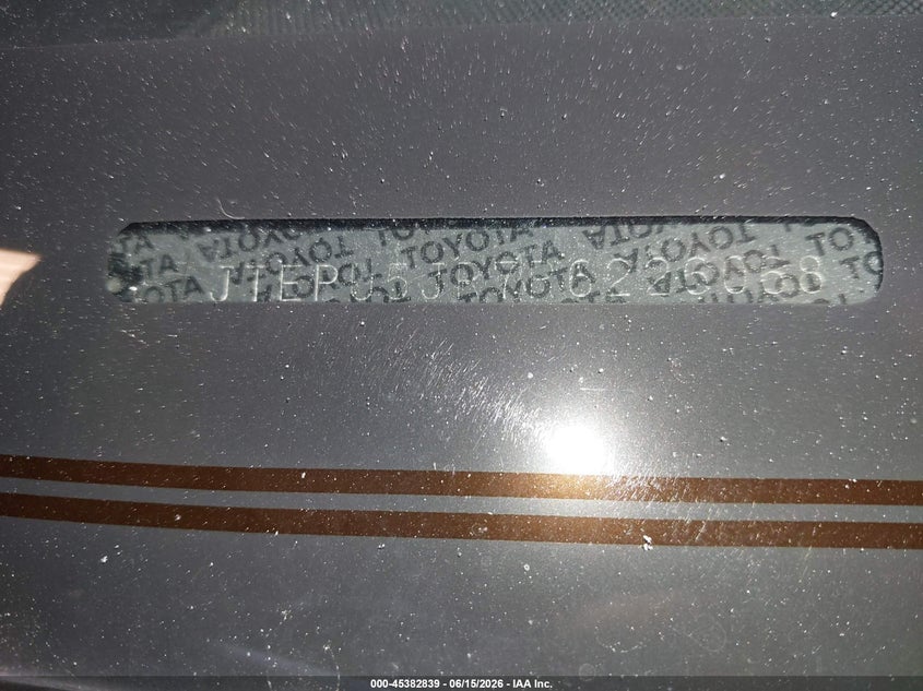 2024 Toyota 4runner VIN JTEPU5JR7R6226068 IAAI salvage auction — FRONT END, Salvage Title, sold $17,000 on 2026-07-23 (photo 9)