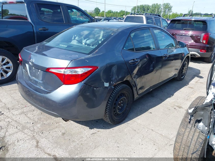 2016 Toyota Corolla VIN 5YFBURHE8GP394204 IAAI salvage auction — RIGHT SIDE, Salvage (Ohio), sold $1,950 on 2026-07-07 (photo 4)