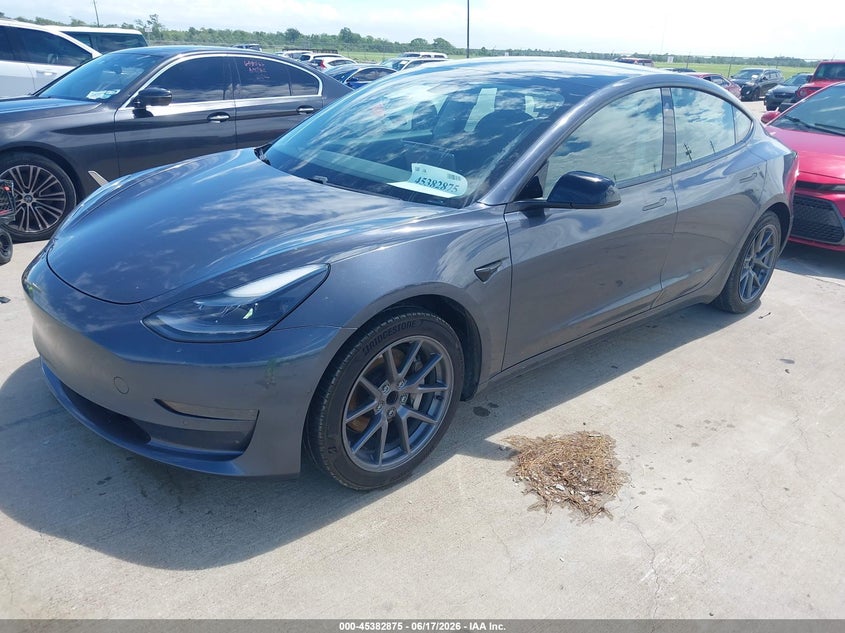 2021 Tesla Model 3 VIN 5YJ3E1EA8MF866882 IAAI salvage auction — FRONT END, Clear (Massachusetts), sold $5,775 on 2026-07-10 (photo 2)