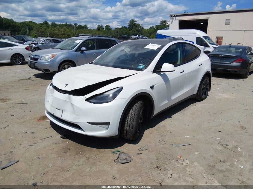 2024 Tesla Model y VIN 7SAYGDEE2RA228414 IAAI salvage auction — FRONT END, Salvage (New Hampshire), sold $10,100 on 2026-08-02 (photo 2)