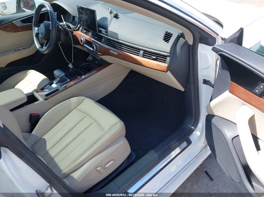 2022 Audi A5 VIN WAUABCF56NA014521 IAAI salvage auction — RIGHT SIDE, Wait Title, sold $13,800 on 2026-08-21 (photo 5)