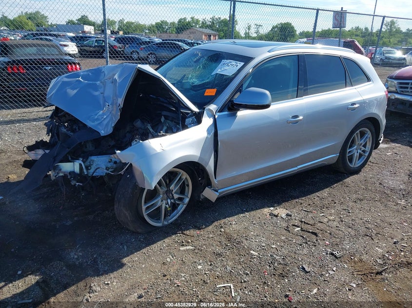 2017 Audi Q5 VIN WA1C2AFP3HA092951 IAAI salvage auction — FRONT END, Salvage (Ohio), sold $450 on 2026-07-30 (photo 2)