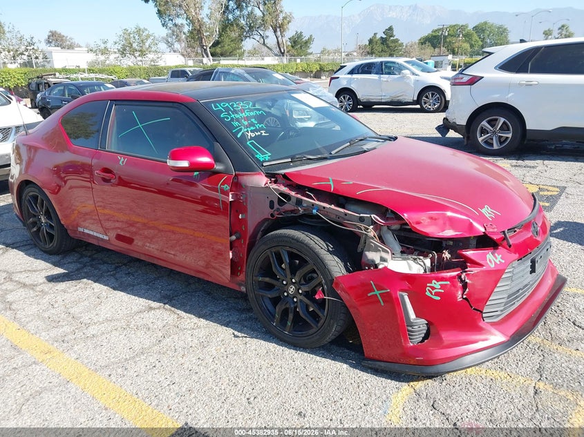 2016 Scion Tc VIN JTKJF5C77GJ025497 IAAI salvage auction — FRONT END, Salvage (California), sold $1,350 on 2026-07-07 (photo 1)