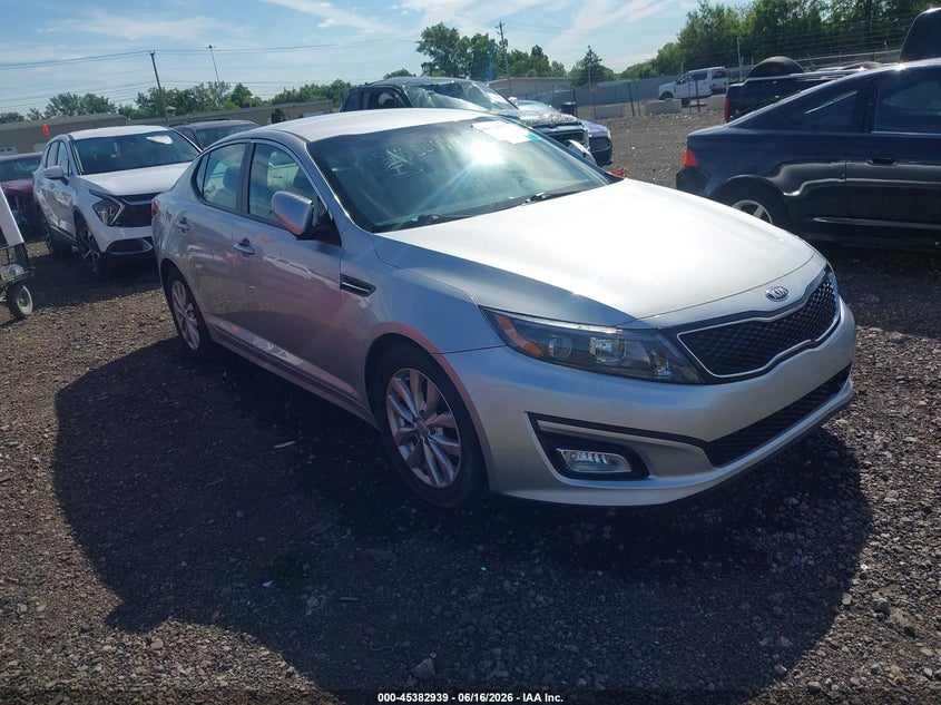 2014 Kia Optima VIN 5XXGM4A7XEG326593 IAAI salvage auction — THEFT, Salvage (Ohio), sold $1,175 on 2026-07-08 (photo 1)