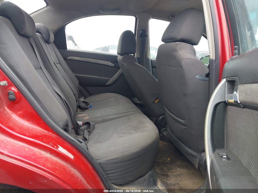 2011 Chevrolet Aveo VIN KL1TD5DE4BB149482 IAAI salvage auction — NORMAL WEAR, Clear (North Carolina), sold $250 on 2026-07-29 (photo 8)