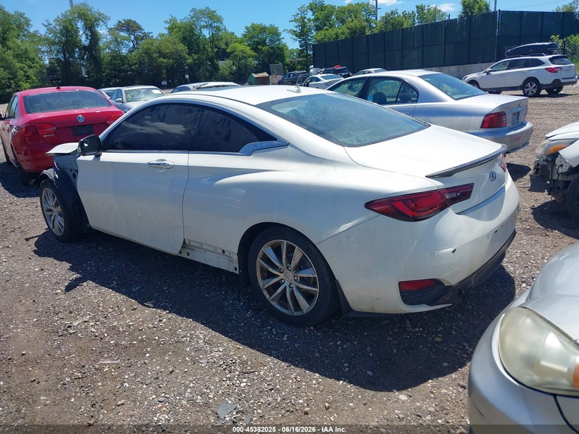 2017 Infiniti Q60 VIN JN1EV7EL0HM553340 IAAI salvage auction — FRONT END, Salvage (Pennsylvania), sold $1,500 on 2026-07-07 (photo 3)