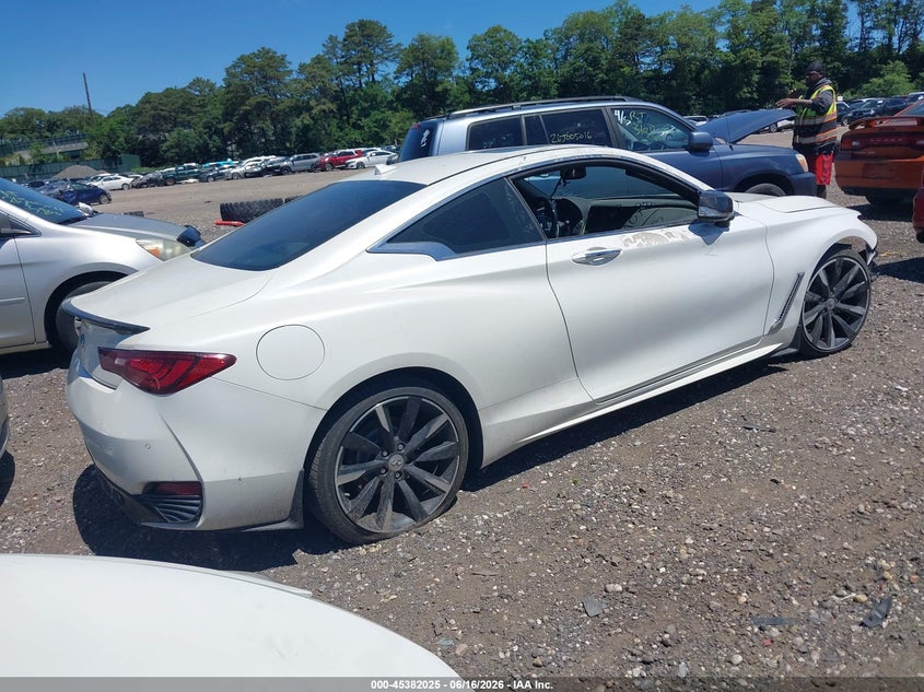 2017 Infiniti Q60 VIN JN1EV7EL0HM553340 IAAI salvage auction — FRONT END, Salvage (Pennsylvania), sold $1,500 on 2026-07-07 (photo 4)