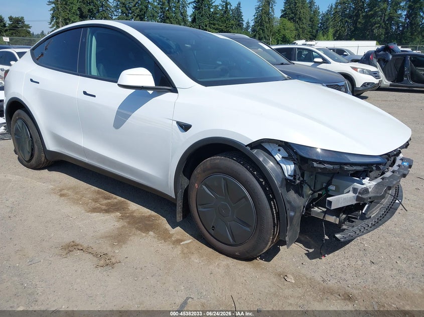 2026 Tesla Model y VIN 7SAYGDED1TA597862 IAAI salvage auction — SUSPENSION, Bill Of Sale (Washington), sold $20,200 on 2026-07-16 (photo 1)