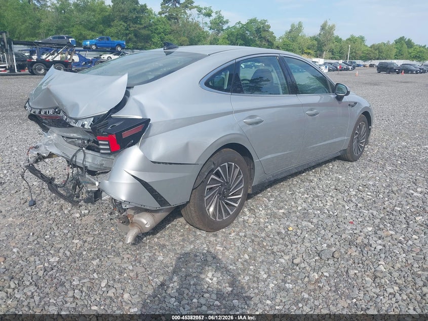 2025 Hyundai Sonata hybrid VIN KMHL34JJ7SA133379 IAAI salvage auction — NORMAL WEAR, Sf97 (New Jersey), sold $825 on 2026-07-21 (photo 4)