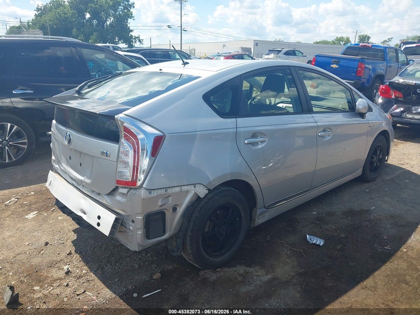 2015 Toyota Prius VIN JTDKN3DU5F0440443 IAAI salvage auction — REAR END, Salvage Title, sold $1,500 on 2026-07-23 (photo 4)