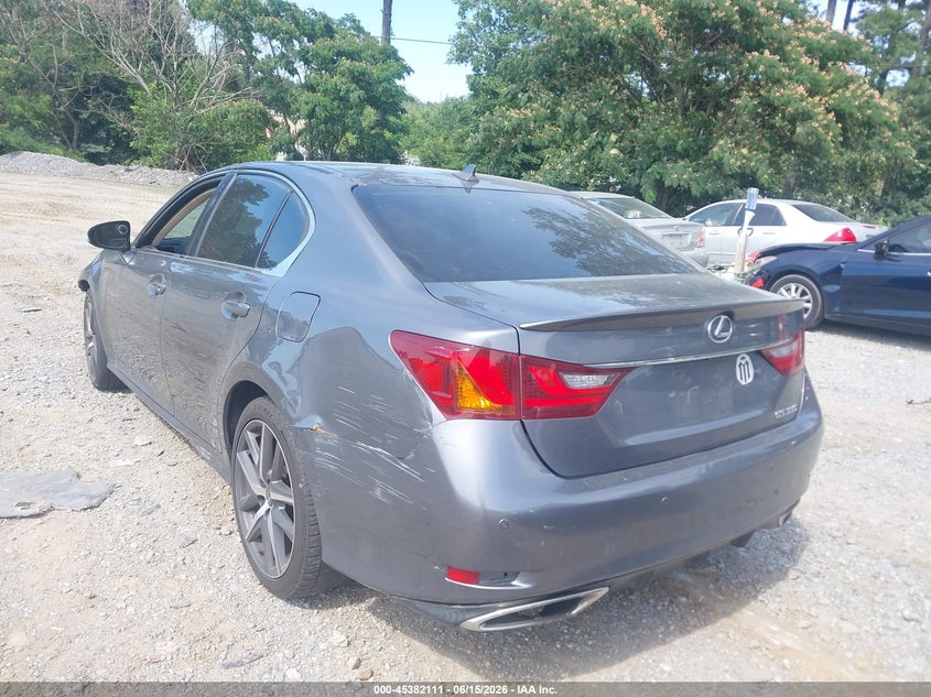 2013 Lexus Gs VIN JTHBE1BL5D5008335 IAAI salvage auction — FRONT END, Salvage (Georgia), sold $1,900 on 2026-07-21 (photo 3)