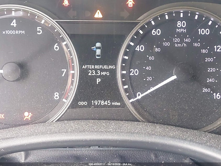 2013 Lexus Gs VIN JTHBE1BL5D5008335 IAAI salvage auction — FRONT END, Salvage (Georgia), sold $1,900 on 2026-07-21 (photo 7)