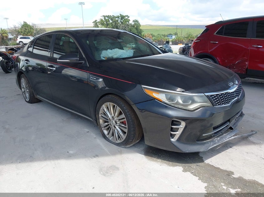 2017 Kia Optima VIN 5XXGV4L22HG124723 IAAI salvage auction — NORMAL WEAR, Clear (Florida), sold $1,200 on 2026-07-21 (photo 1)