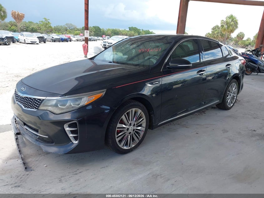 2017 Kia Optima VIN 5XXGV4L22HG124723 IAAI salvage auction — NORMAL WEAR, Clear (Florida), sold $1,200 on 2026-07-21 (photo 2)