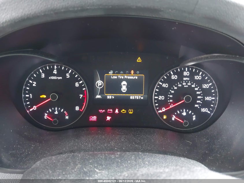 2017 Kia Optima VIN 5XXGV4L22HG124723 IAAI salvage auction — NORMAL WEAR, Clear (Florida), sold $1,200 on 2026-07-21 (photo 7)