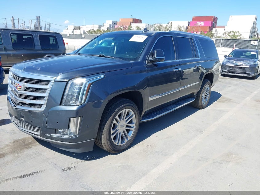 2020 Cadillac Escalade esv VIN 1GYS3GKJ7LR166606 IAAI salvage auction — FRONT & REAR, Salvage (California), sold $18,300 on 2026-07-29 (photo 2)