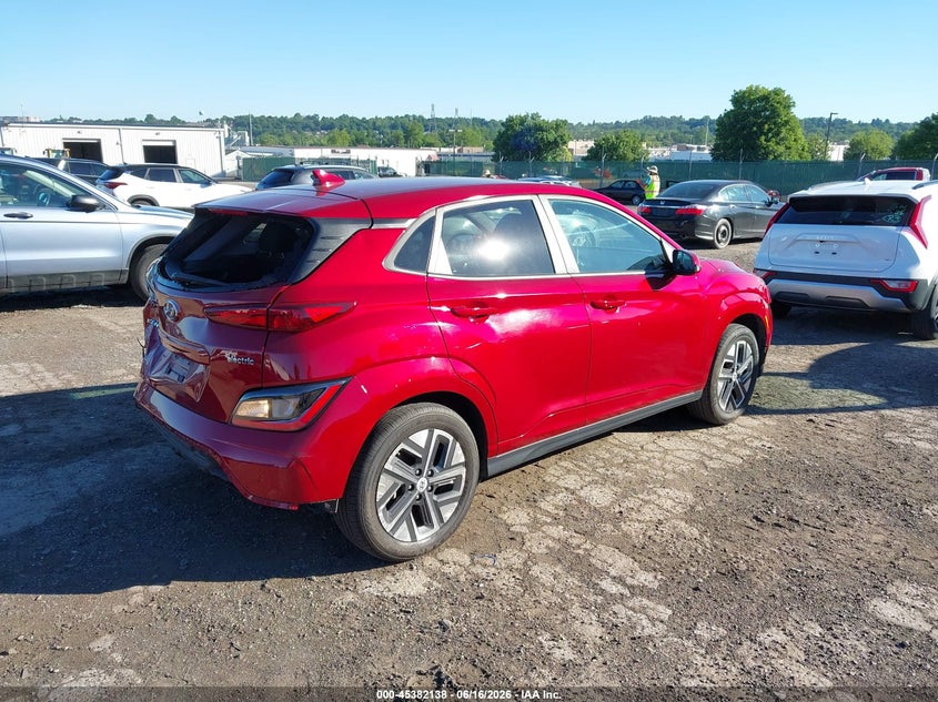 2023 Hyundai Kona VIN KM8K33AG0PU190605 IAAI salvage auction — LEFT REAR, Certificate Of Destruction (Florida), sold $25 on 2026-07-24 (photo 4)