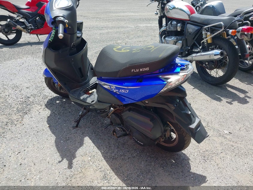 2024 Taizhou zhongneng Flywing 150 VIN HZ2TBCNF4R1009833 IAAI salvage auction — THEFT, Salvage - Greater Than 75% (Maryland), sold $125 on 2026-07-08 (photo 3)