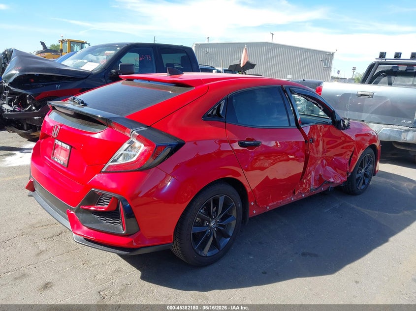 2020 Honda Civic VIN SHHFK7H69LU220487 IAAI salvage auction — SIDE, Salvage (Idaho), sold $6,600 on 2026-07-30 (photo 4)