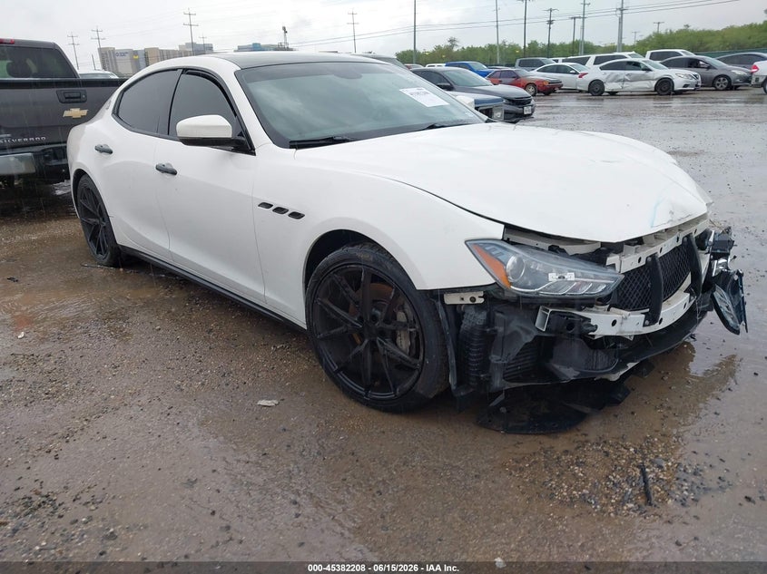 2017 Maserati Ghibli VIN ZAM57XSA3H1206298 IAAI salvage auction — FRONT END, Salvage Title, sold $3,750 on 2026-08-09 (photo 1)