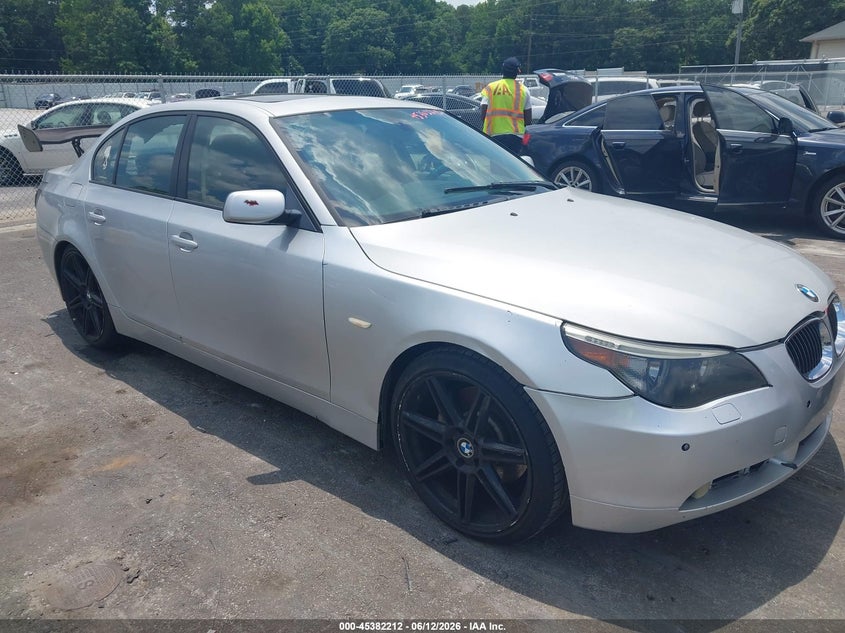 2004 BMW 5 series VIN WBANB33544B111019 IAAI salvage auction — NORMAL WEAR, Repossession Paperwork (Georgia), sold $350 on 2026-07-22 (photo 1)