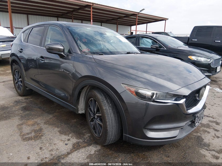 2018 Mazda Cx-5 VIN JM3KFACM3J0363154 IAAI salvage auction — LEFT FRONT, Salvage (Texas), sold $5,000 on 2026-07-22 (photo 1)