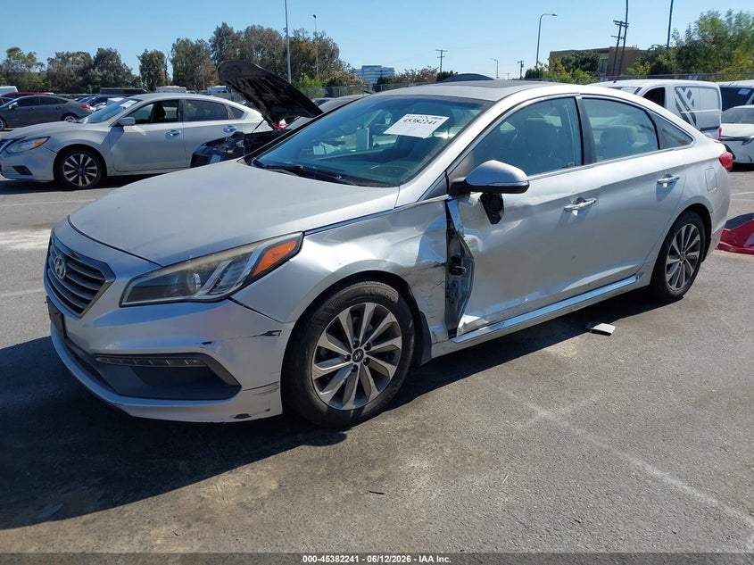 2017 Hyundai Sonata VIN 5NPE34AF7HH483590 IAAI salvage auction — SIDE, Salvage (California), sold $2,150 on 2026-07-05 (photo 2)