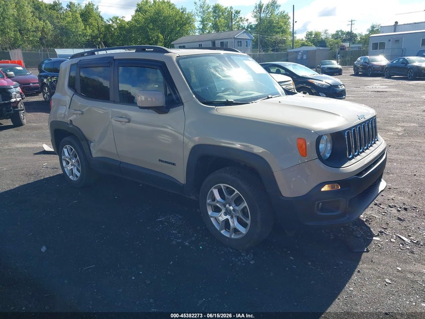 2015 Jeep Renegade VIN ZACCJBBT0FPB64349 IAAI salvage auction — SIDE, Salvage Title, sold $1,100 on 2026-08-04 (photo 1)