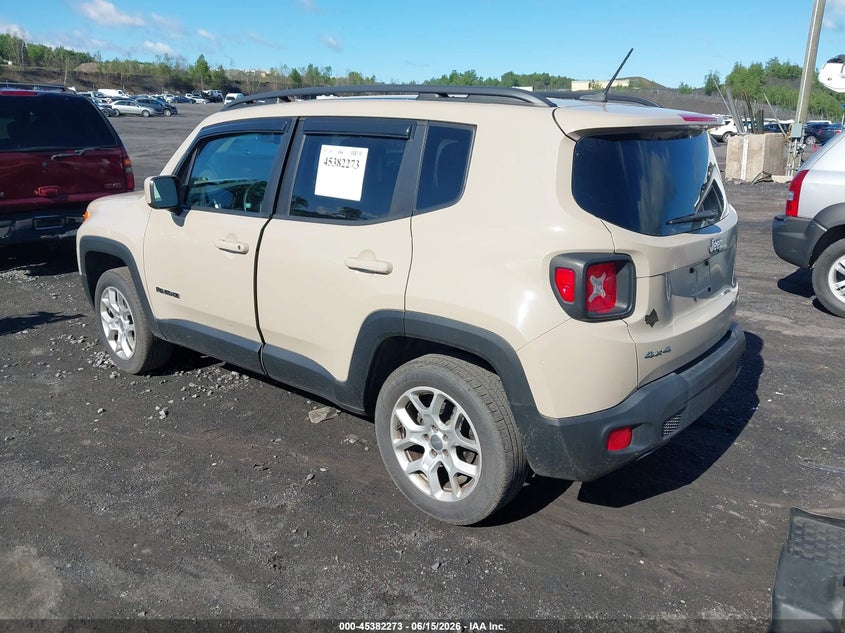 2015 Jeep Renegade VIN ZACCJBBT0FPB64349 IAAI salvage auction — SIDE, Salvage Title, sold $1,100 on 2026-08-04 (photo 3)