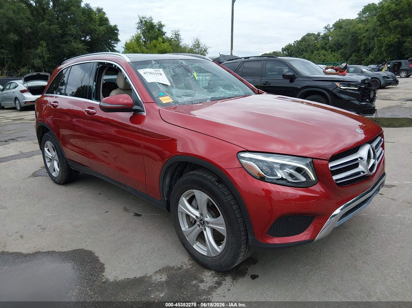 2018 Mercedes-benz Glc VIN WDC0G4KB3JV105745 IAAI salvage auction — FRONT END, Salvage (Kansas), sold $9,000 on 2026-07-22 (photo 1)