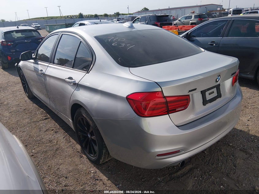 2018 BMW 3er VIN WBA8E5G54JNU46334 IAAI salvage auction — FRONT & REAR, Salvage Title, sold $1,675 on 2026-08-13 (photo 3)