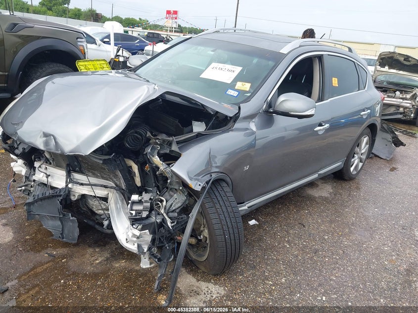2017 Infiniti Qx50 VIN JN1BJ0RP8HM381979 IAAI salvage auction — FRONT END, Salvage (Texas), sold $350 on 2026-07-08 (photo 2)