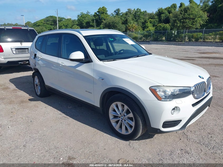 2017 BMW X3 VIN 5UXWZ7C37H0X42002 IAAI salvage auction — RIGHT REAR, Rebuildable (Florida), sold $1,800 on 2026-07-23 (photo 1)