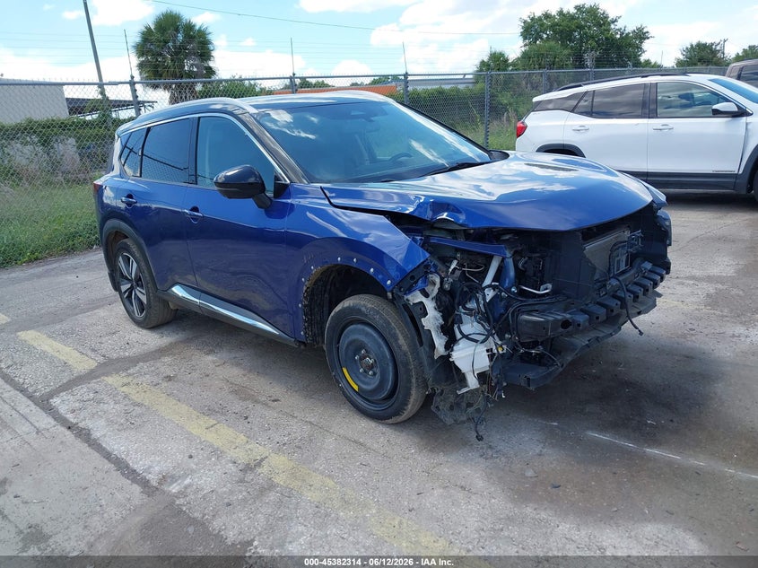 2022 Nissan Rogue VIN JN8BT3DC0NW117625 IAAI salvage auction — FRONT END, Clear (Mississippi), sold $5,500 on 2026-07-22 (photo 1)