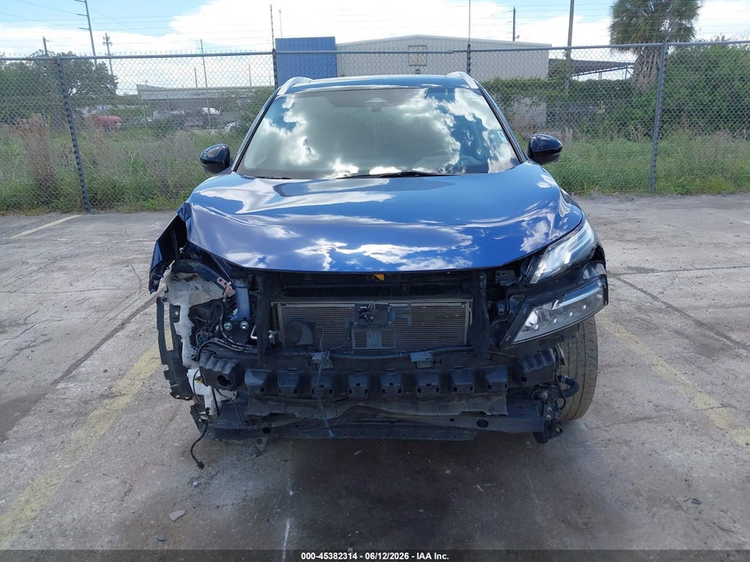 2022 Nissan Rogue VIN JN8BT3DC0NW117625 IAAI salvage auction — FRONT END, Clear (Mississippi), sold $5,500 on 2026-07-22 (photo 6)