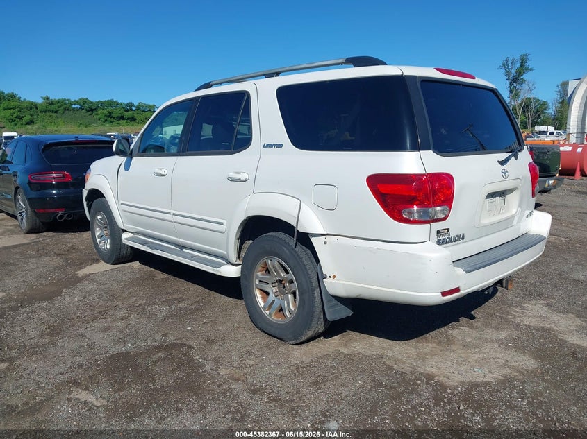 2006 Toyota Sequoia VIN 5TDZT38A26S267594 IAAI salvage auction — NORMAL WEAR, Clear (Florida), sold $775 on 2026-07-09 (photo 3)