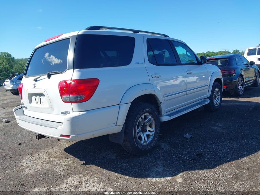 2006 Toyota Sequoia VIN 5TDZT38A26S267594 IAAI salvage auction — NORMAL WEAR, Clear (Florida), sold $775 on 2026-07-09 (photo 4)